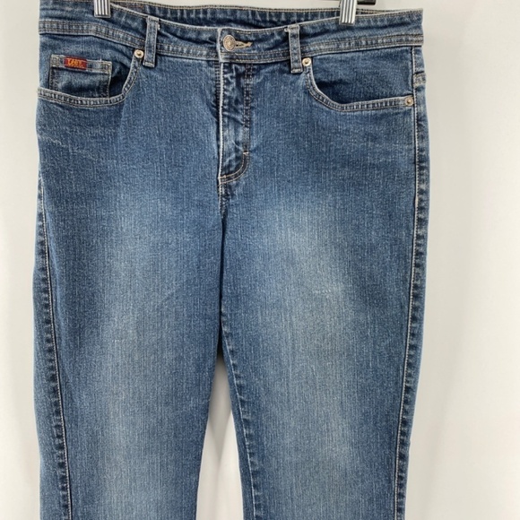 Lee Jeans Womens 12 M High Rise Boot Cut Light Blue Denim 100% Cotton 5 Pocket - Picture 2 of 13